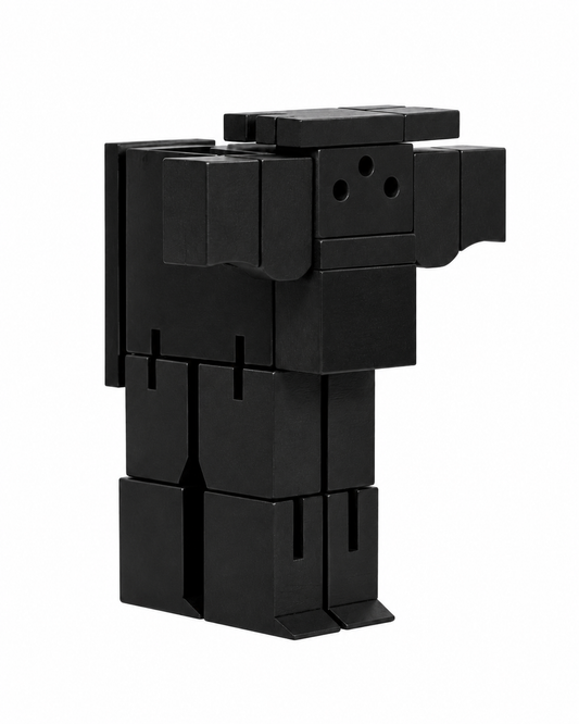 Elbot™ – Black Wooden Building Toy
