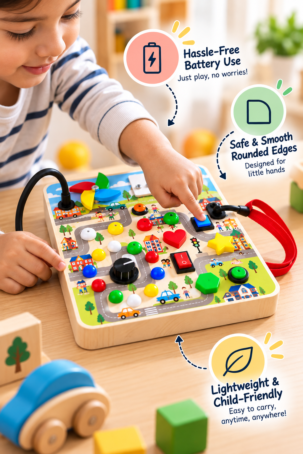 Busy Buddy™ – Montessori Activity Board